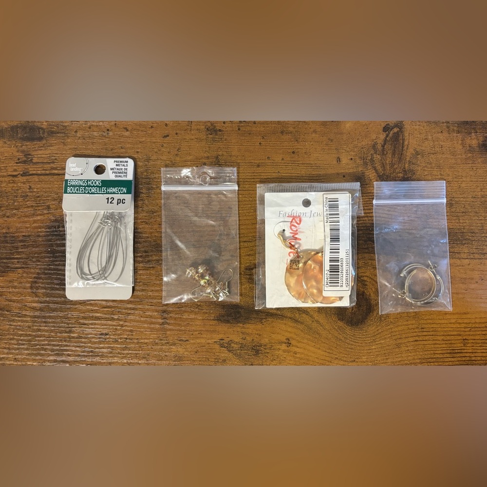 Gold and Silver Hoop Earrings (includes 9 pairs)